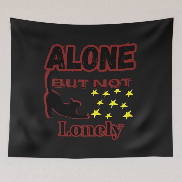 Item preview, Alone, Not Lonely – Calm Introvert Cat Artwork designed and sold by Versik-.