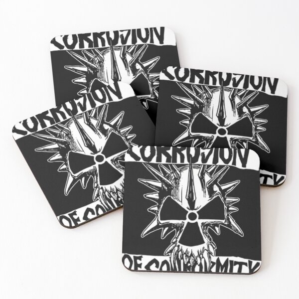 Item preview, Corrosion Of Conformity Skull Radiation Punk Metal Logo T-Shirt designed and sold by AliceBruen.