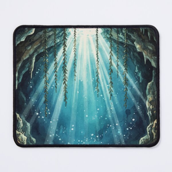 Item preview, Mexico Cenote - Turquoise Cave Watercolor & Vector designed and sold by TheDesignDen21.