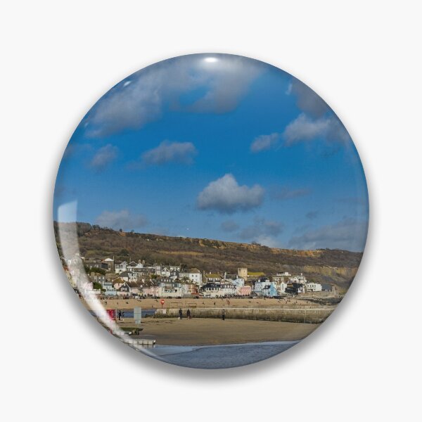 Item preview, Lyme Regis Seafront Devon – Jurassic Coast Harbour & Cobb Wall Coastal Photography Print designed and sold by leonwoods.