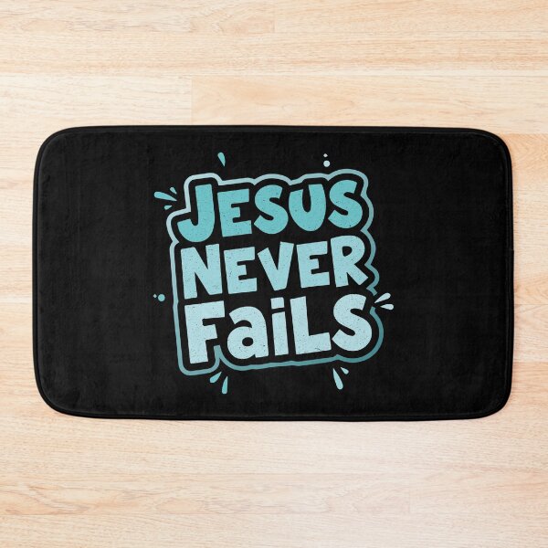 Item preview, Jesus Never Fails – Modern Christian Quote  designed and sold by Verse & Vibes.