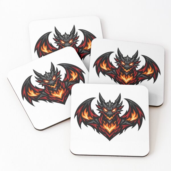 Item preview, Fire Dragon Emblem – Dark Fantasy Dragon Logo designed and sold by wait4signal.