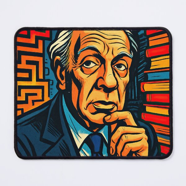 Item preview, Jorge Luis Borges, author | Comics - Cartoon style designed and sold by ComicsFactory.