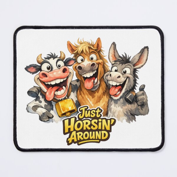 Item preview, Just Horsin' Around Funny Farm Animals designed and sold by madebysiwa.