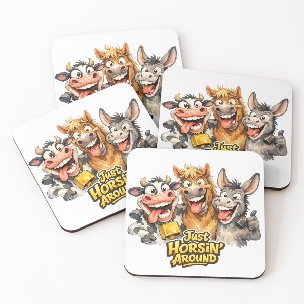 Item preview, Just Horsin' Around Funny Farm Animals  designed and sold by madebysiwa.