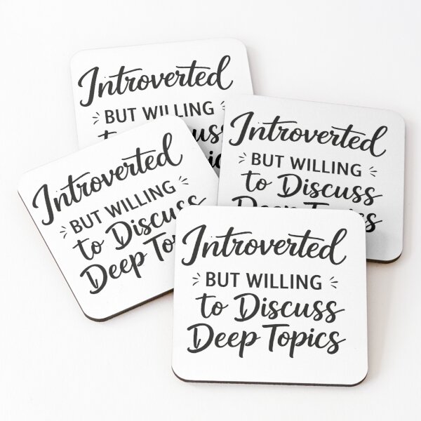 Item preview, Introverted But Willing to Discuss Deep Topics T-Shirt designed and sold by IM Hunter.