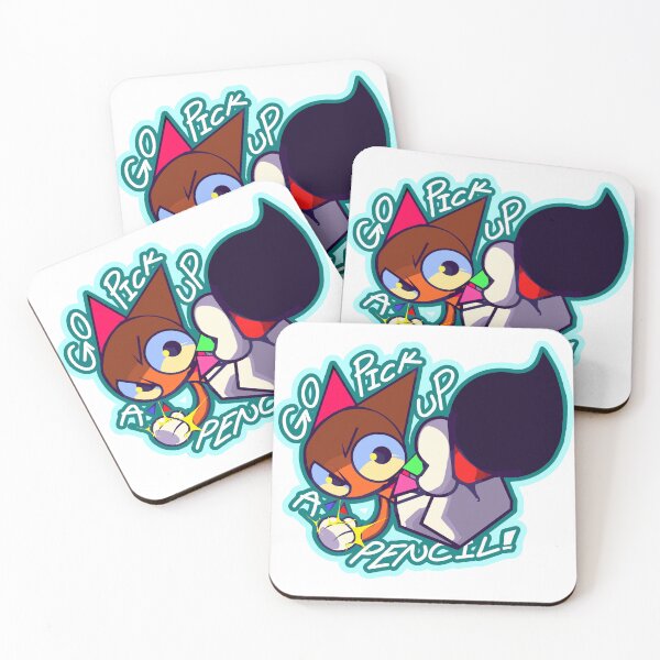 Item preview, Go Pick A Pencil! – Sassy Red Cat Cartoon Sticker designed and sold by PaintKat.