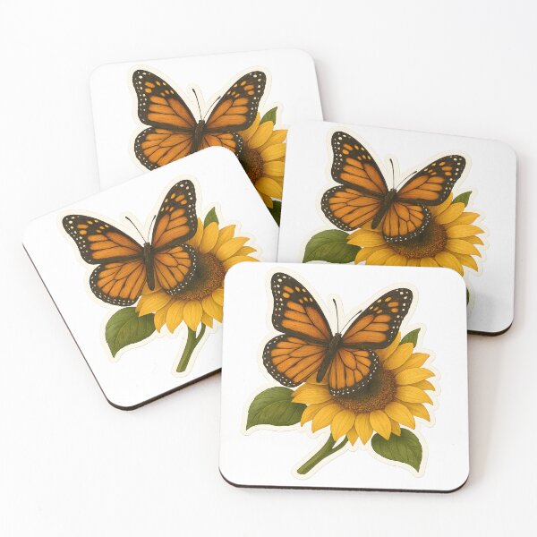 Item preview, Monarch Butterfly on Sunflower designed and sold by Yomere.