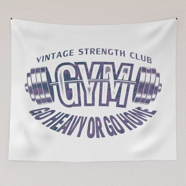 Item preview, Old School Gym: Strength Training Like It’s Vintage 80s Bodybuilding. Purple designed and sold by SIR13.