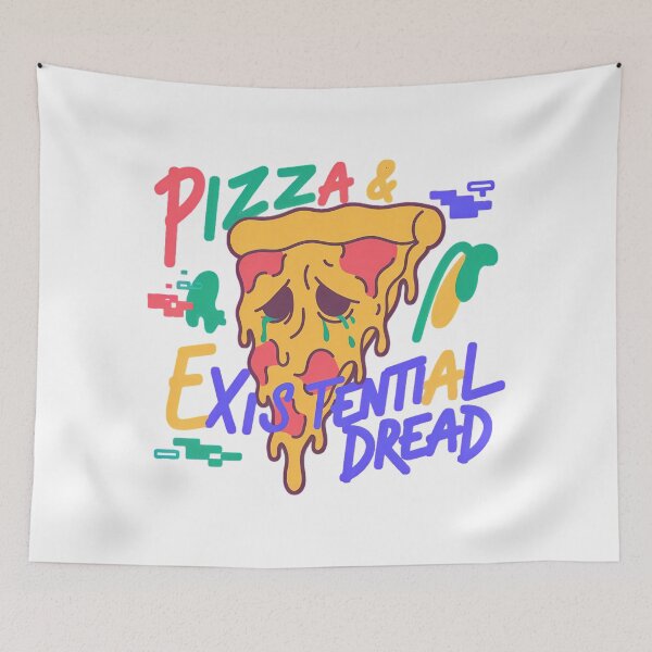 Item preview, Pizza & Existential Dread – Crying Pizza Meme Tee designed and sold by SurfGlitch.