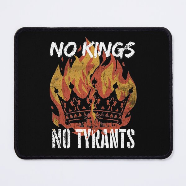 Item preview, No Kings No Tyrants – Burning Crown Rebellion Grunge designed and sold by JB-designstudio.