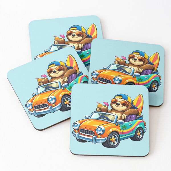 Item preview, Cool sloth in the car designed and sold by Nasihasi.