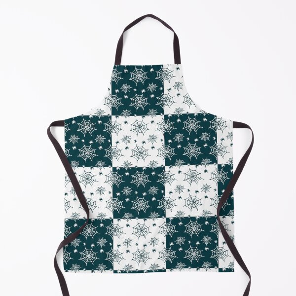 Item preview, White and teal interchange web pattern designed and sold by serenebookworm.