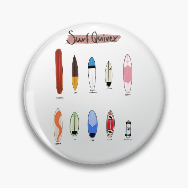 Item preview, Surf Quiver Collection – Hand-Drawn Retro Surfboards Tee designed and sold by SurfGlitch.