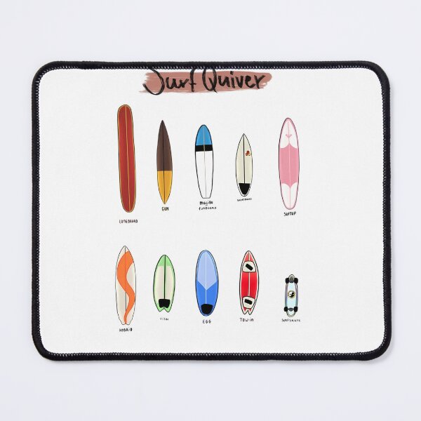 Item preview, Surf Quiver Collection – Hand-Drawn Retro Surfboards Tee designed and sold by SurfGlitch.