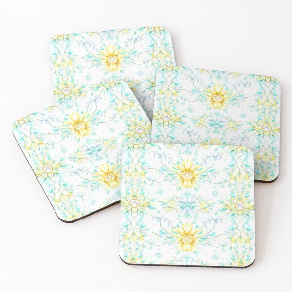 Item preview, Aqua Garden Lace – Seamless Pattern designed and sold by Colorshow-relax.