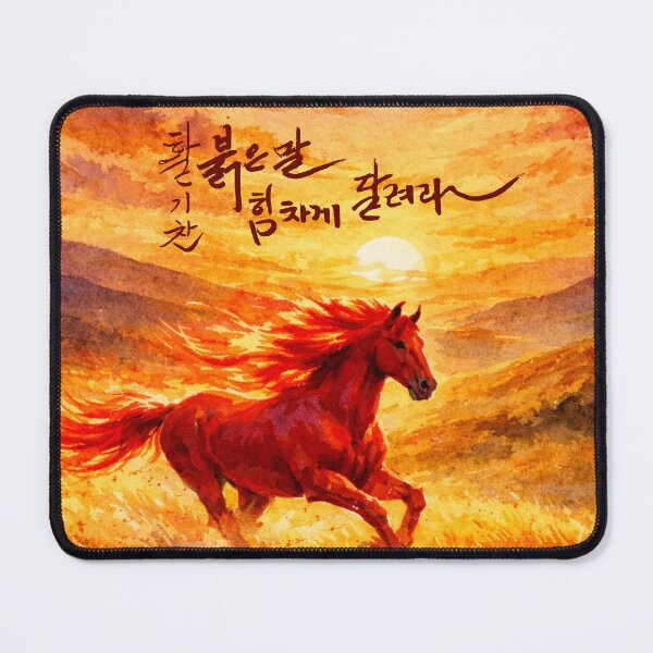 Item preview, Run powerfully, vibrant red horse designed and sold by K-Brush.