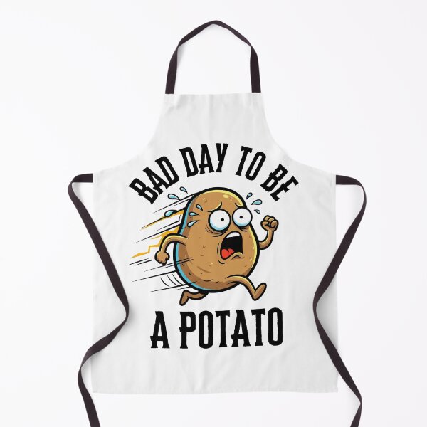 Item preview, Bad Day To Be A Potato – Funny Running Food Humor Cartoon designed and sold by JB-designstudio.