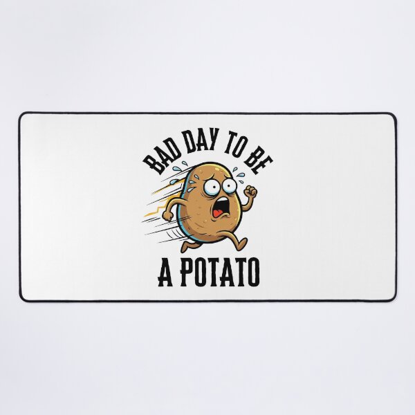 Item preview, Bad Day To Be A Potato – Funny Running Food Humor Cartoon designed and sold by JB-designstudio.