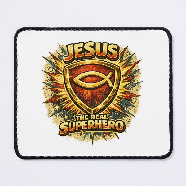 Item preview, Jesus The REAL Superhero designed and sold by STORMofficiel.