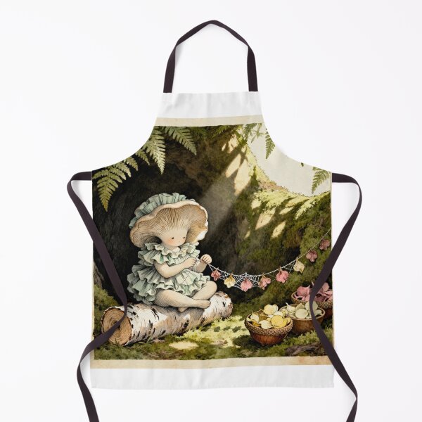 Item preview, Mushroom Folk Crafting - Cottagecore Forest Art designed and sold by PictorialWhimsy.