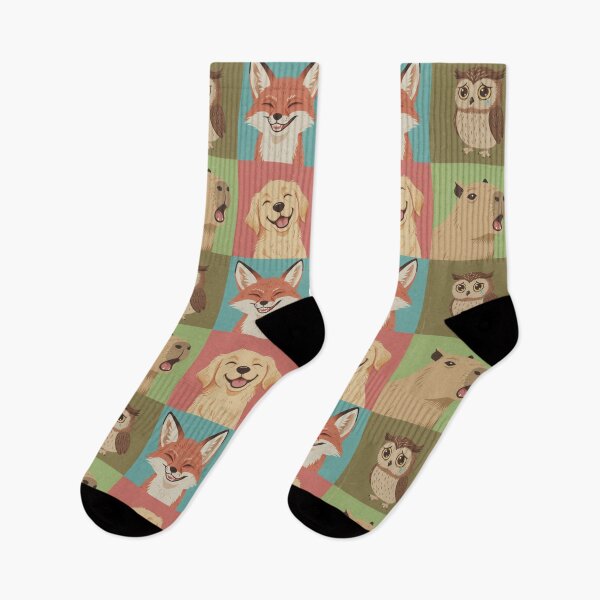 Item preview, Cute Animal Emotions Aesthetic Fox Owl Dog Capybara designed and sold by 0606PM.
