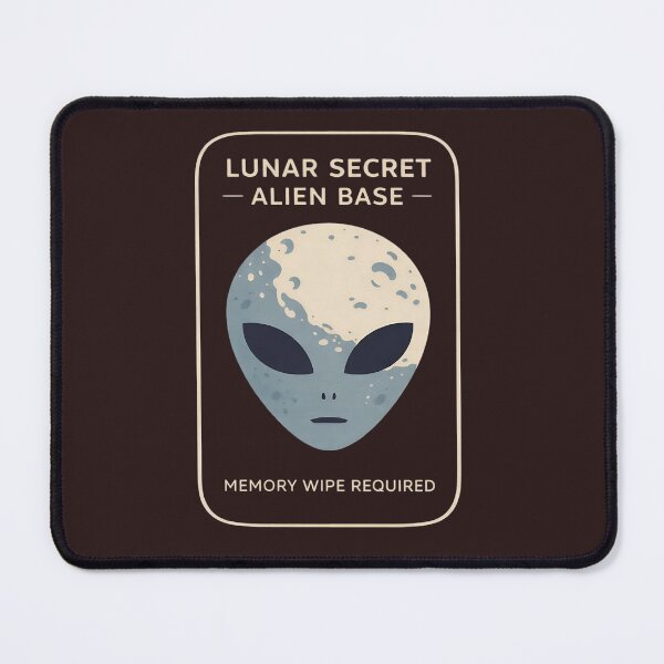 Item preview, Lunar Secret Alien Base - Memory Wipe Required - Minimalist UFO Design - Space Tourism Shirt designed and sold by Halejo68.