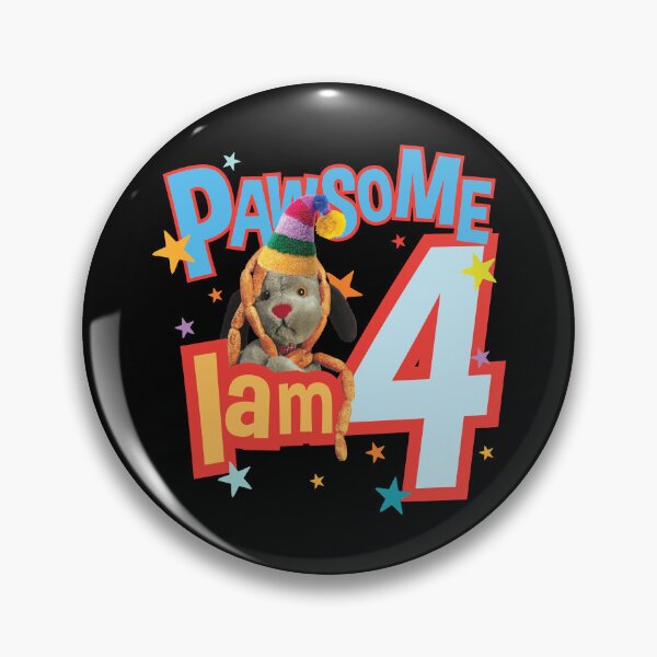 Item preview,  Sooty Sweep I Am Four 4th Birthday Pawsome Kids designed and sold by All-And-Every.