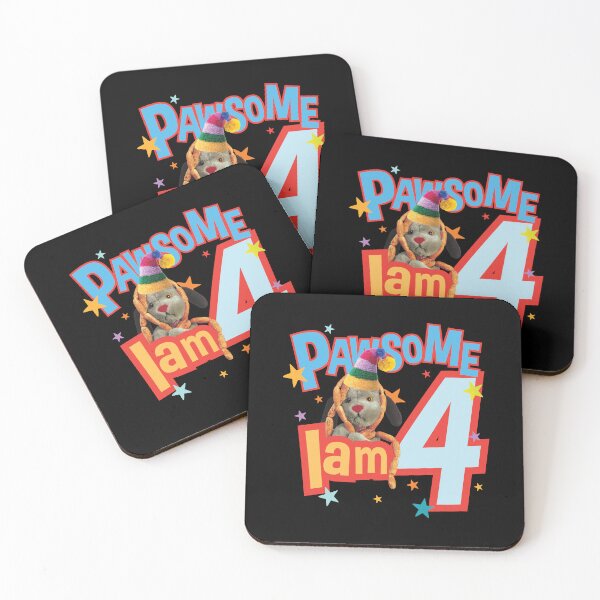 Item preview,  Sooty Sweep I Am Four 4th Birthday Pawsome Kids designed and sold by All-And-Every.