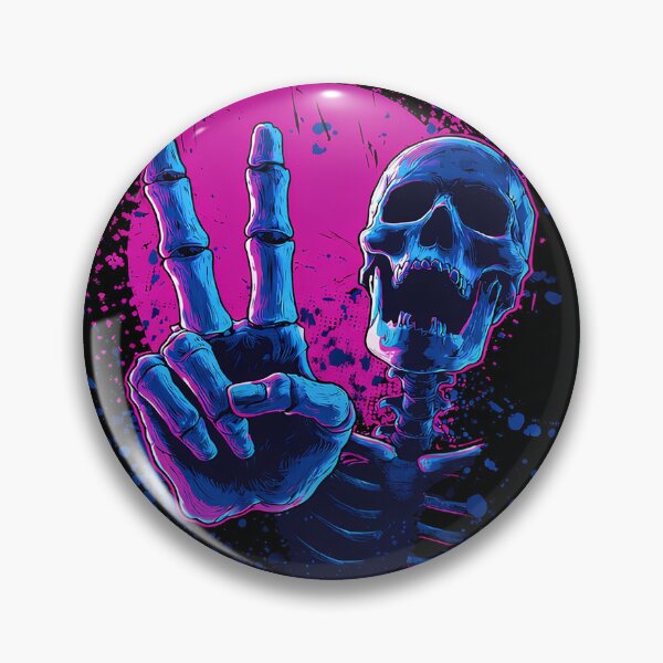 Item preview, Skeleton with a Peace Sign designed and sold by ObiWanKenobi03.
