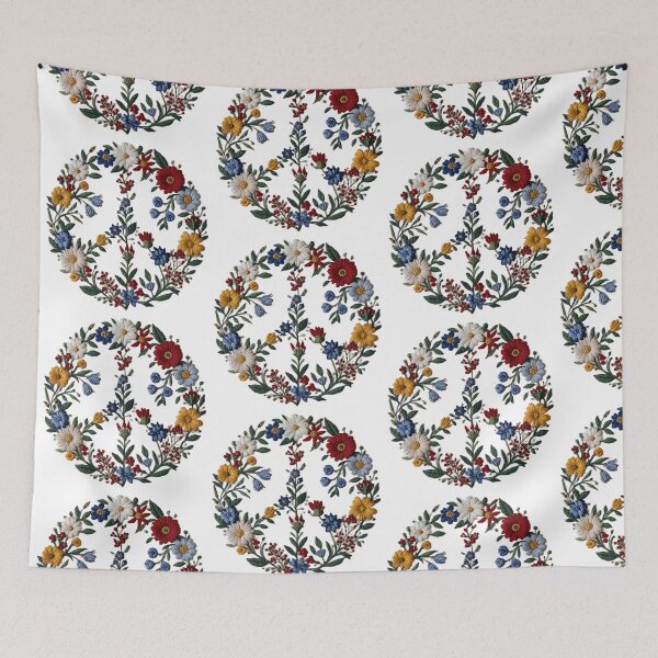 Item preview, Floral Peace Sign designed and sold by TOSHA-Poland.