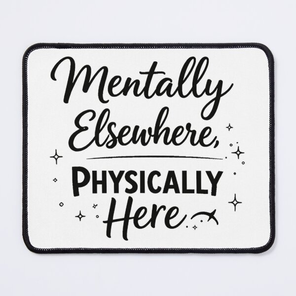 Item preview, Mentally Elsewhere Physically Here Funny Introvert T-Shirt designed and sold by IM Hunter.