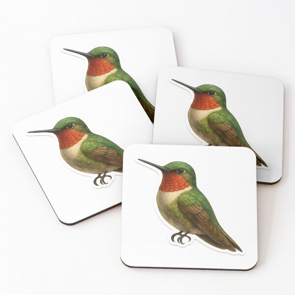 Item preview, Emerald Hummingbird Illustration designed and sold by Yomere.