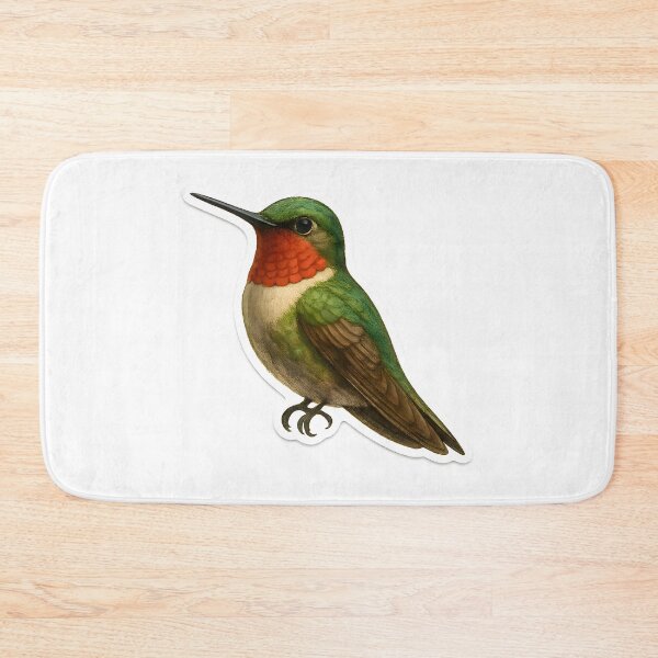 Item preview, Emerald Hummingbird Illustration designed and sold by Yomere.