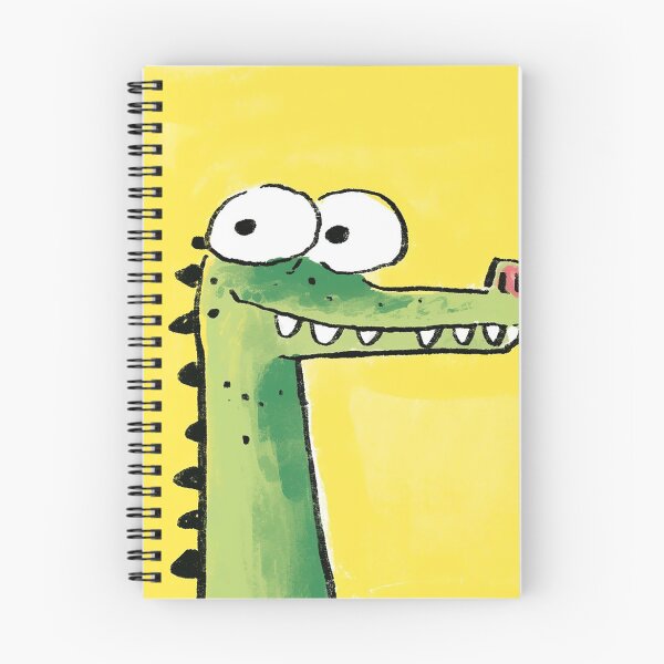 Item preview, Happy smiling crocodile with bubble eyes and sharp teeth designed and sold by 516 Studio.