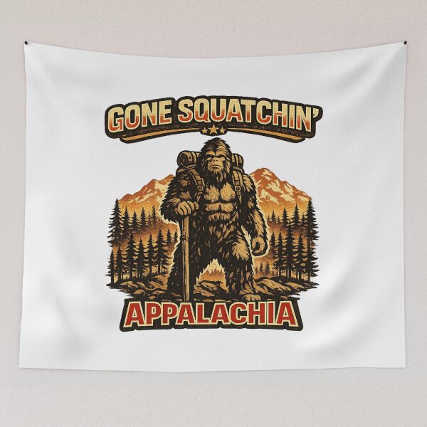 Item preview, Gone Squatchin’ Appalachia – Stoic Sasquatch Hiking Design designed and sold by amarvilks.