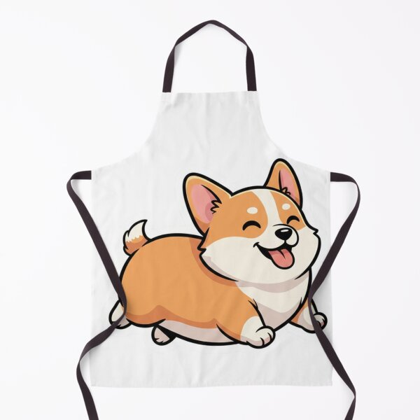Artikelvorschau, Kawaii lächelnder Corgi Welpe, süßer Cartoon entworfen und verkauft von LuxeLayouts.