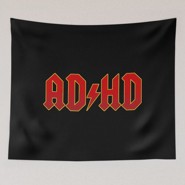 Item preview, Adhd Funny Parody Acdc Band designed and sold by AliceBruen.