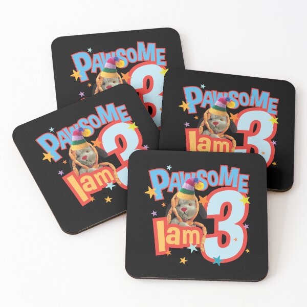 Item preview, Sooty Sweep I Am Three 3rd Birthday Pawsome Kids designed and sold by All-And-Every.
