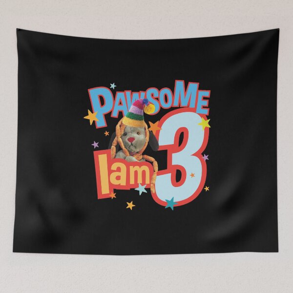 Item preview, Sooty Sweep I Am Three 3rd Birthday Pawsome Kids designed and sold by All-And-Every.