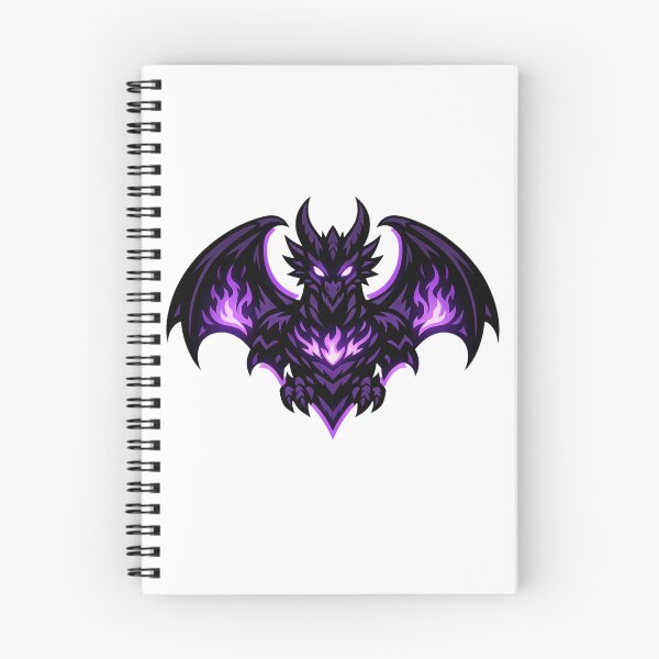 Item preview, Shadow Dragon Emblem – Dark Fantasy Violet Dragon Logo designed and sold by wait4signal.