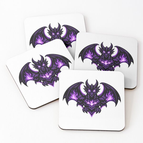 Item preview, Shadow Dragon Emblem – Dark Fantasy Violet Dragon Logo designed and sold by wait4signal.