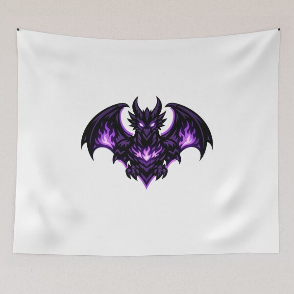 Item preview, Shadow Dragon Emblem – Dark Fantasy Violet Dragon Logo designed and sold by wait4signal.