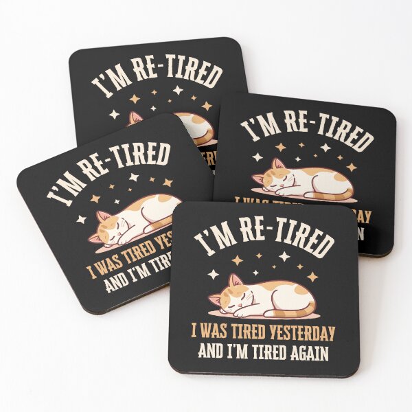 Item preview, Re-Tired Cat – Funny Retirement & Napping Humor designed and sold by JB-designstudio.
