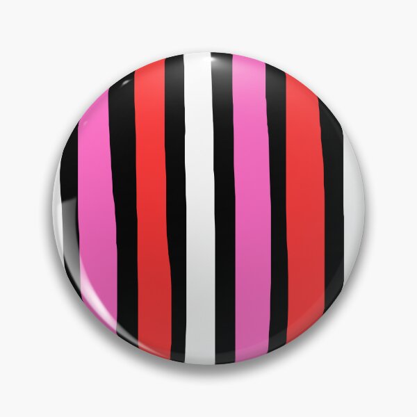 Item preview, A vertical stripe pattern featuring alternating colors of black, white, hot pink, and red.  designed and sold by Giree07.