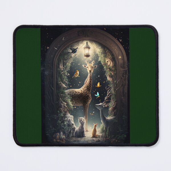 Item preview, Magical Portal of Fantastic Animals - Enchanted Forest Art designed and sold by Hipatye26.