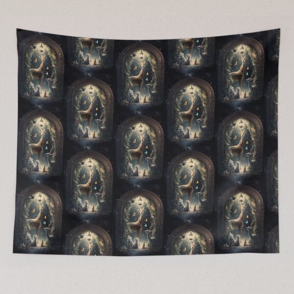 Item preview, Magical Portal of Fantastic Animals - Enchanted Forest Art designed and sold by Hipatye26.
