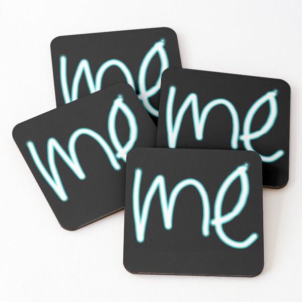 Item preview, Neon Blue ME - Glowing Y2K Cyber Aesthetic designed and sold by YoThinIT.