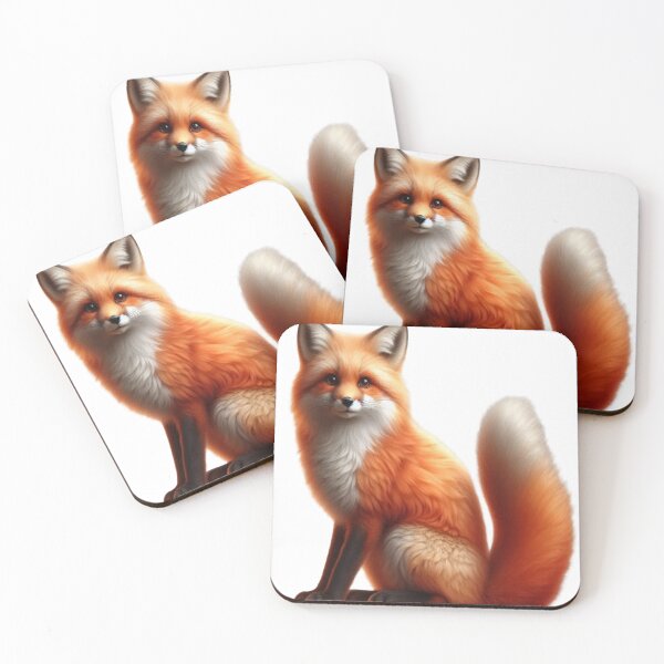 Item preview, Cute Realistic Red Fox Illustration designed and sold by Adappai.