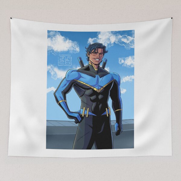 Item preview, Blue Boy Wonder Illustration (by me) designed and sold by ObiWanKenobi03.